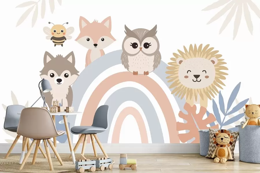 fotószőnyeg Aranyos állatok w05399v1