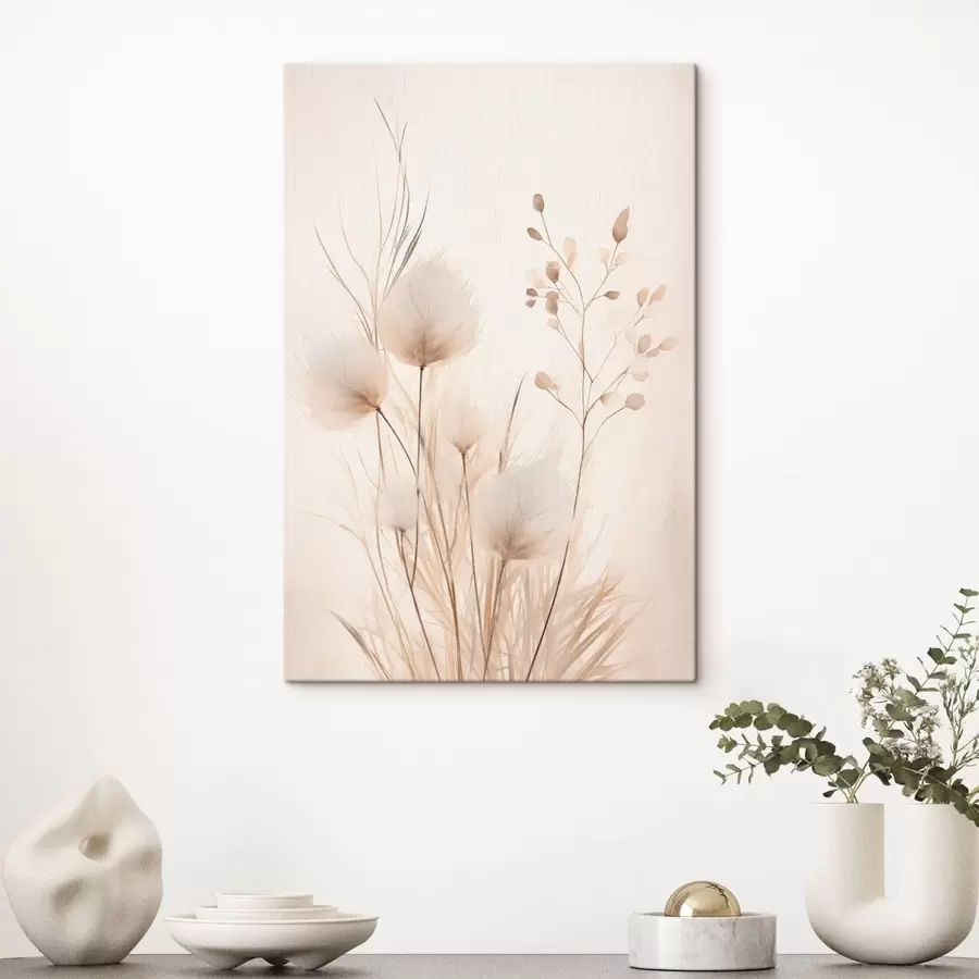 fotótapéta Finom, bézs árnyalatú kerti növények s48346