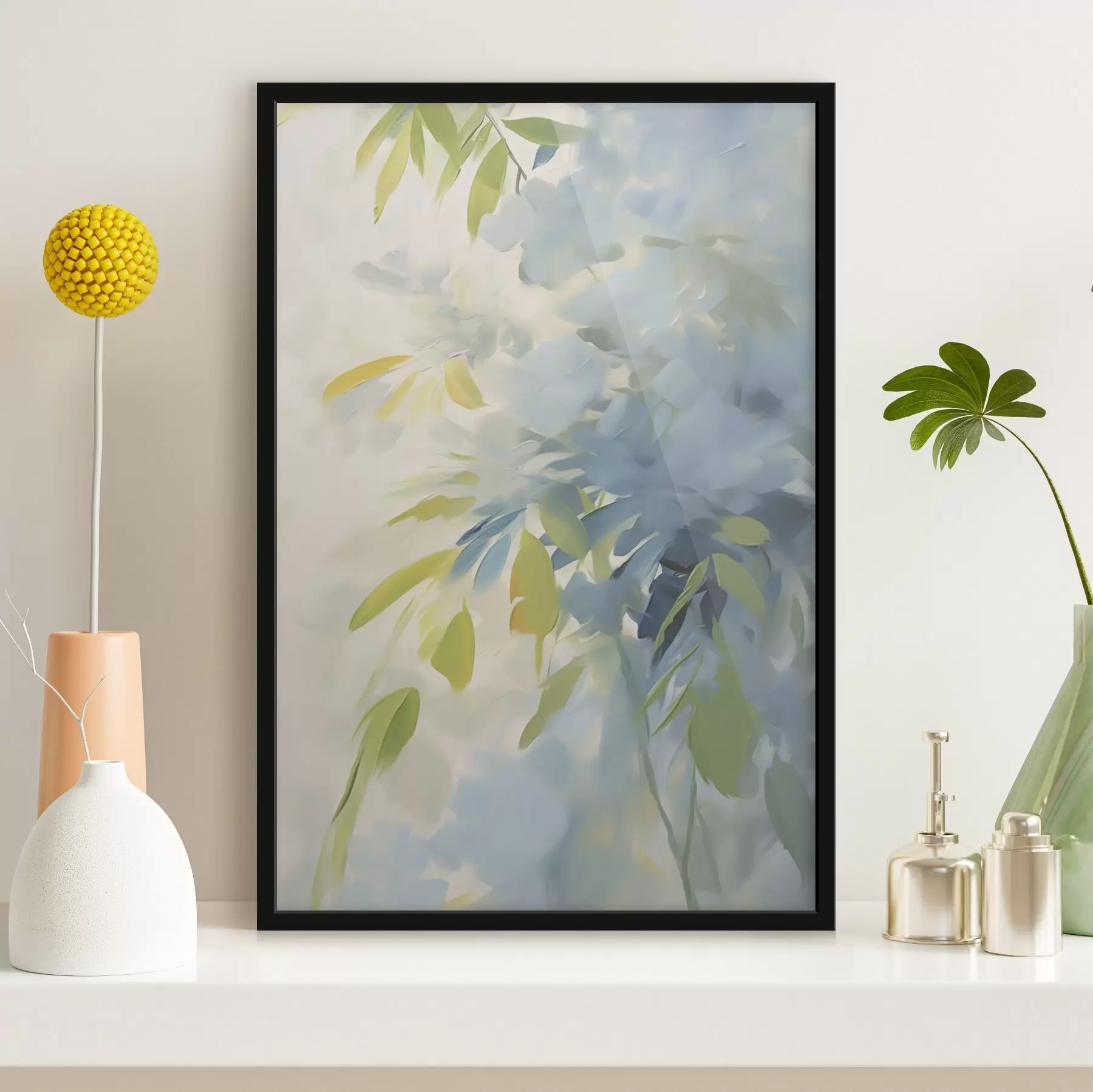 fotószőnyeg Növényi absztrakció – a festészet utánzása f48499