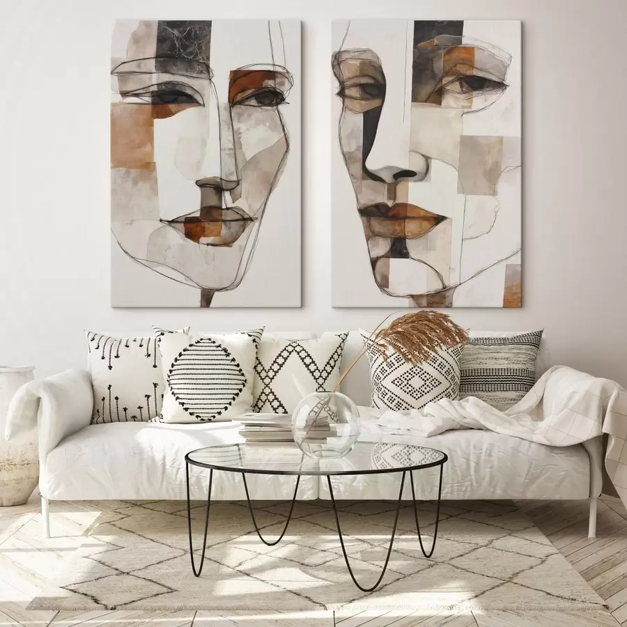 fotótapéta Absztrakt arcok m30155