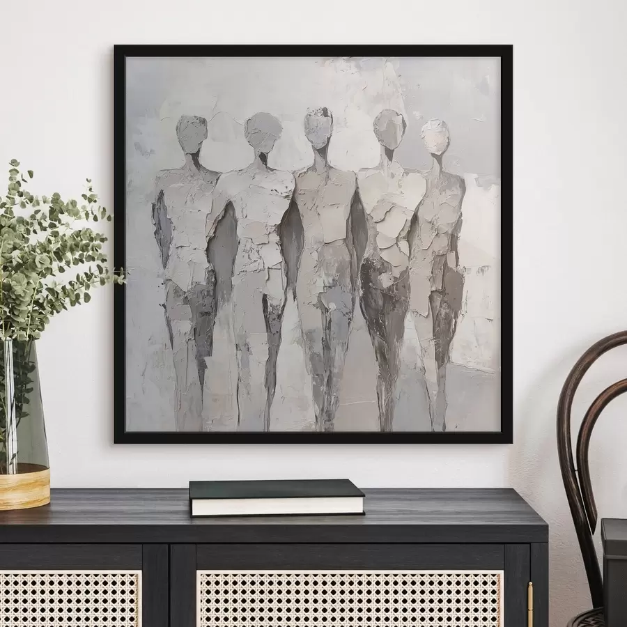 fotószőnyeg Modern absztrakt sziluettek f48286