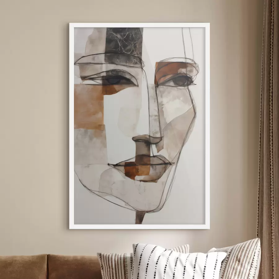 fotószőnyeg Absztrakt arc f48514