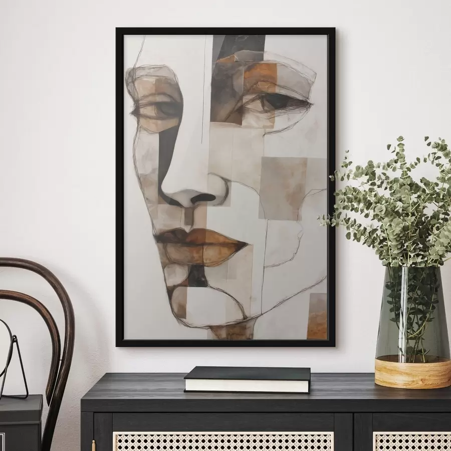 fotószőnyeg Absztrakt arc f48515