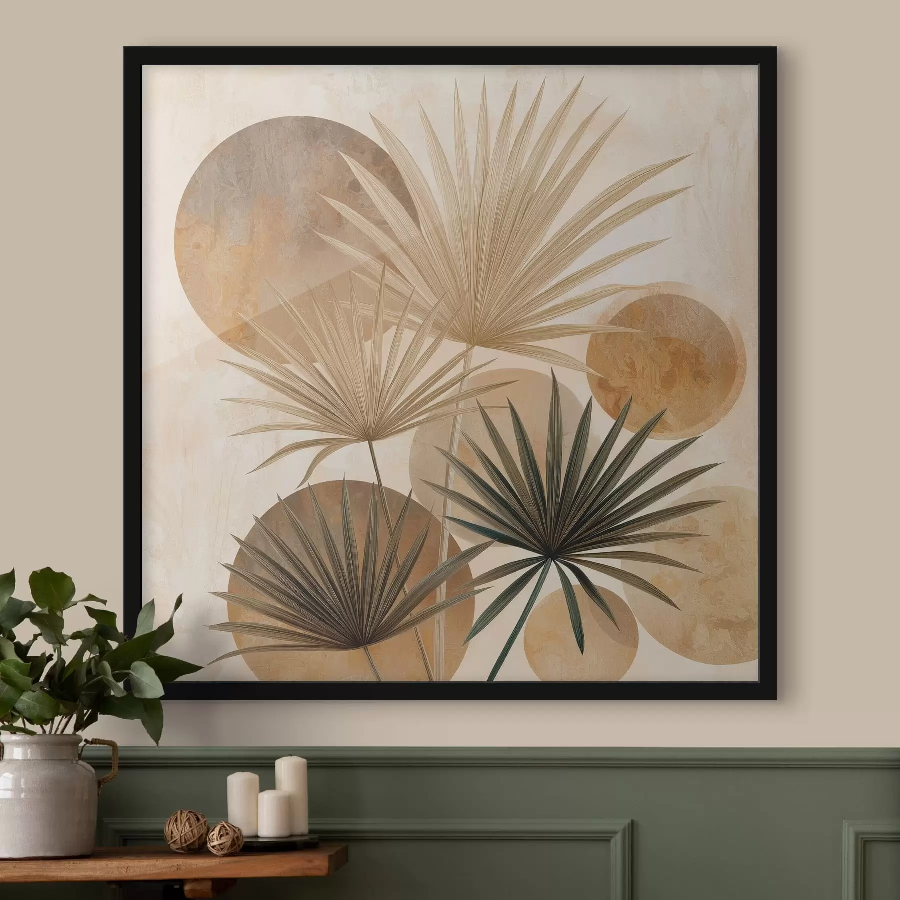 fotószőnyeg Absztrakt pálmalevelek f48518