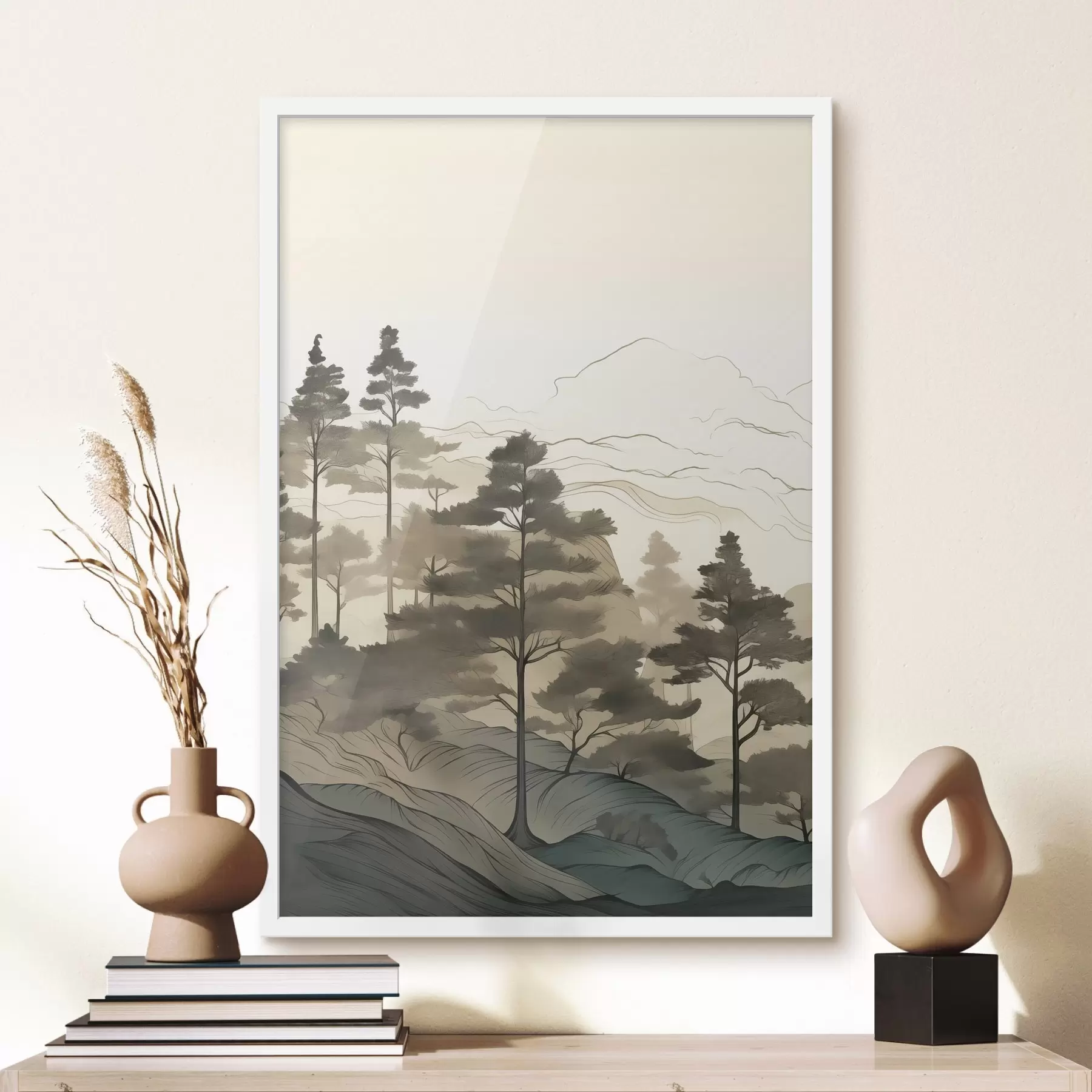 fotószőnyeg Ködös erdő hajnalban f48539