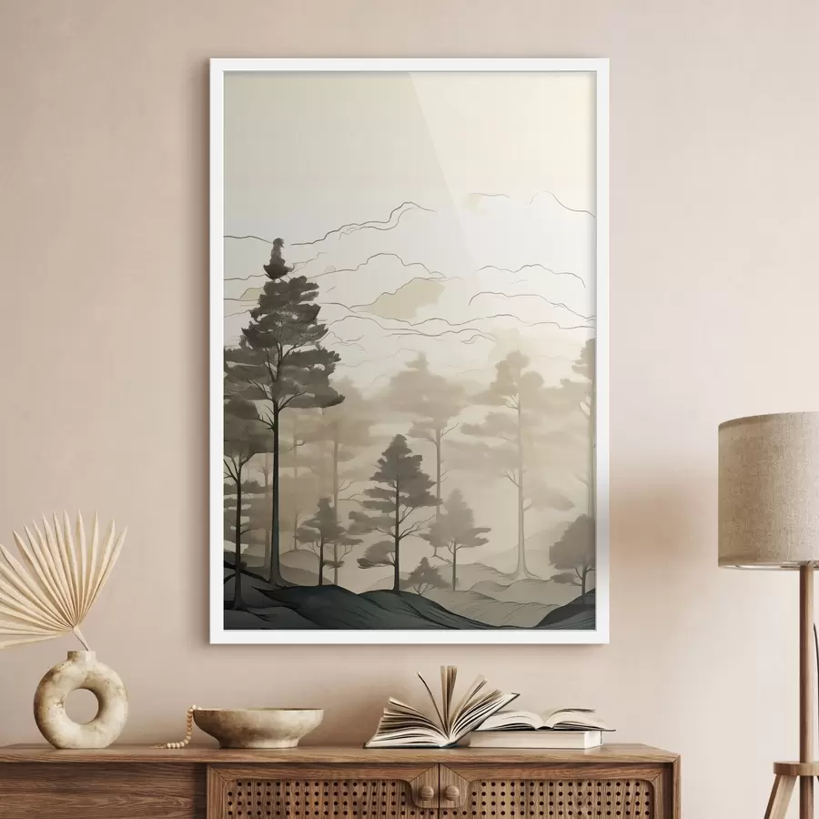 fotószőnyeg A hegyi köd rétegei f48540