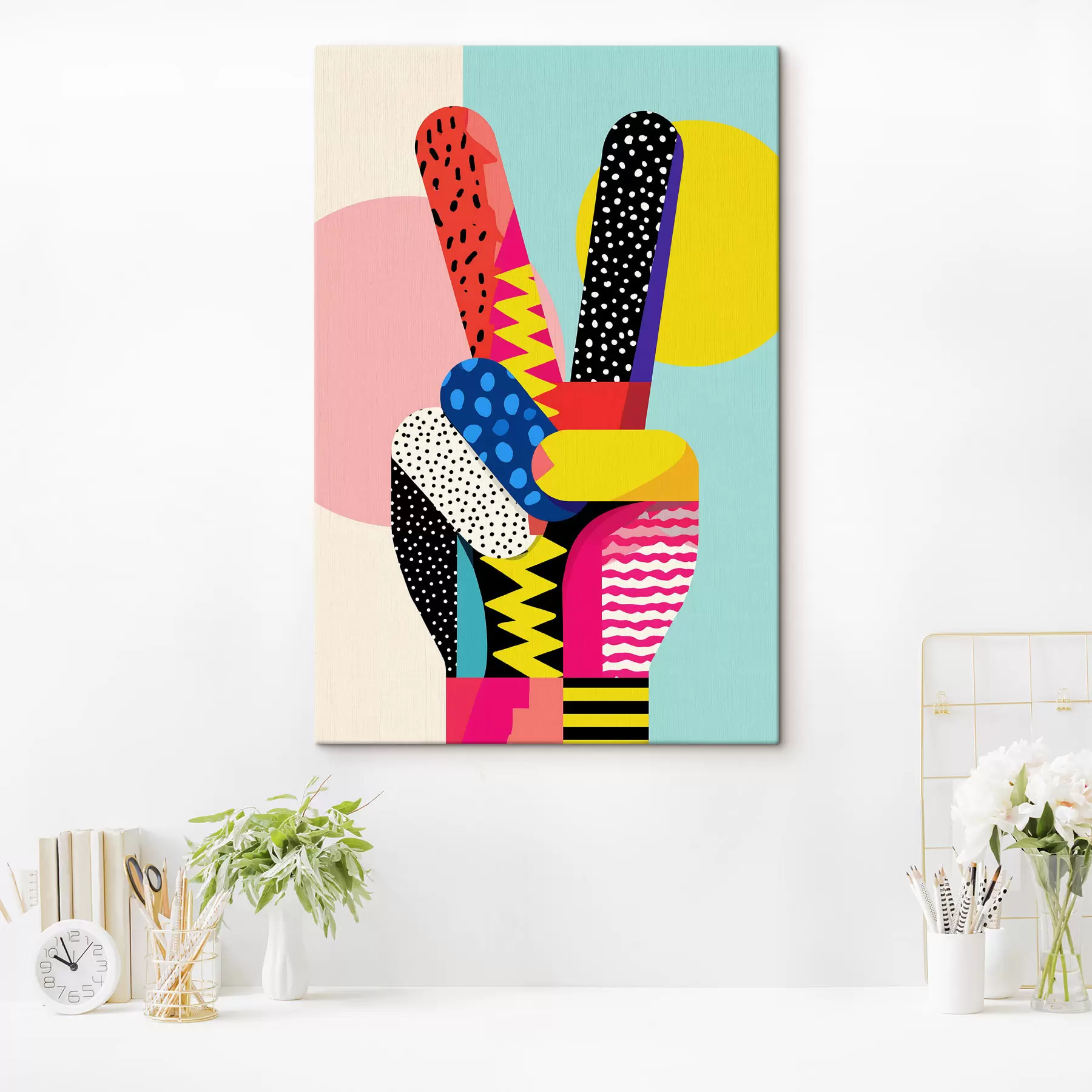 fotótapéta egy stilizált győzelmi jel s48548