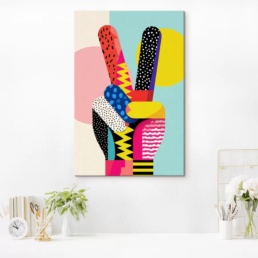 fotótapéta egy stilizált győzelmi jel s48548