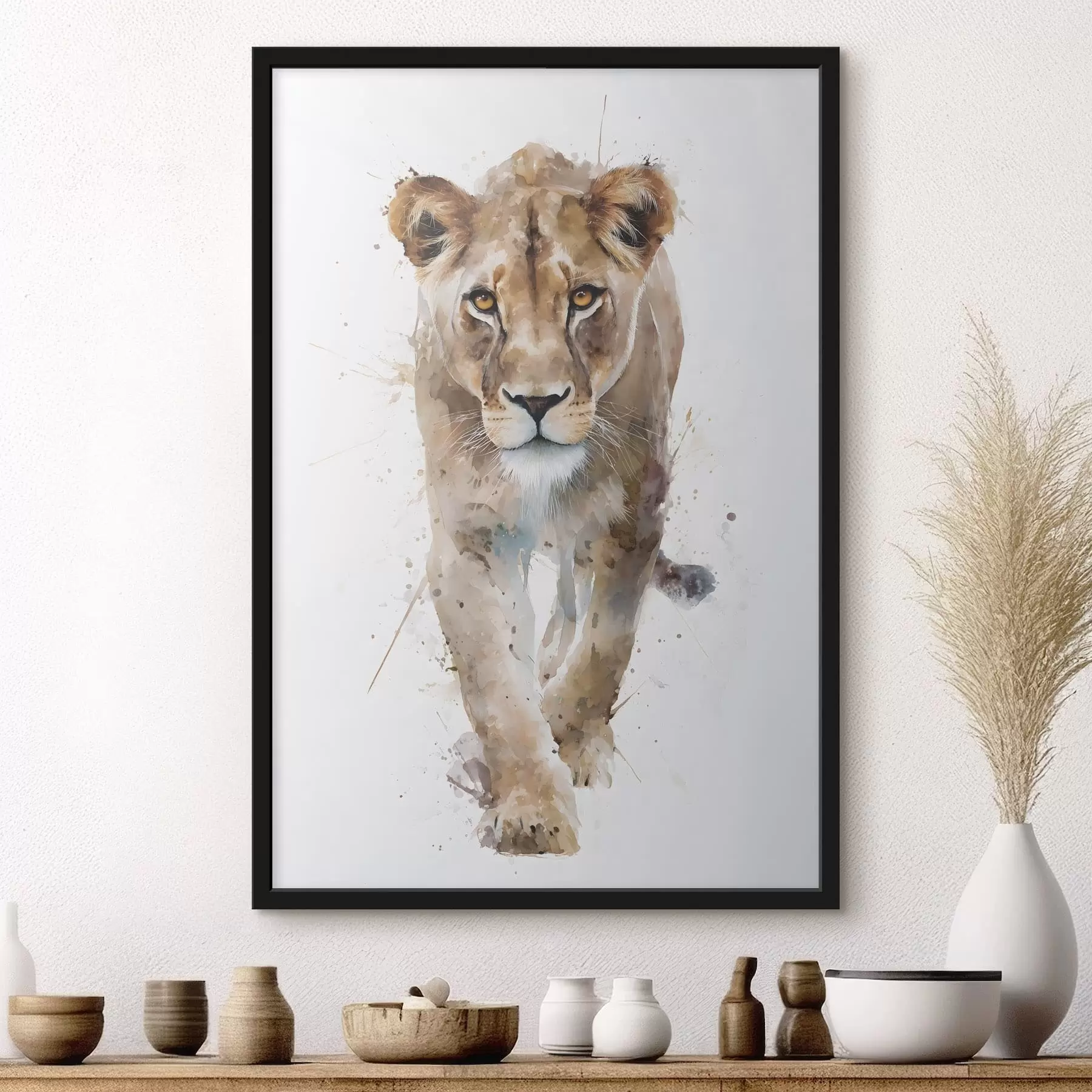 fotótapéta virágzó kajszibarackág akvarell stílusban f48526