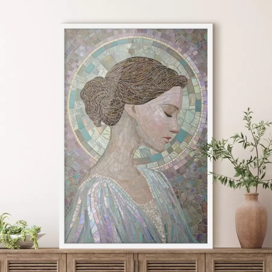 fotószőnyeg egy íriszvirág díszes stílusban f48551