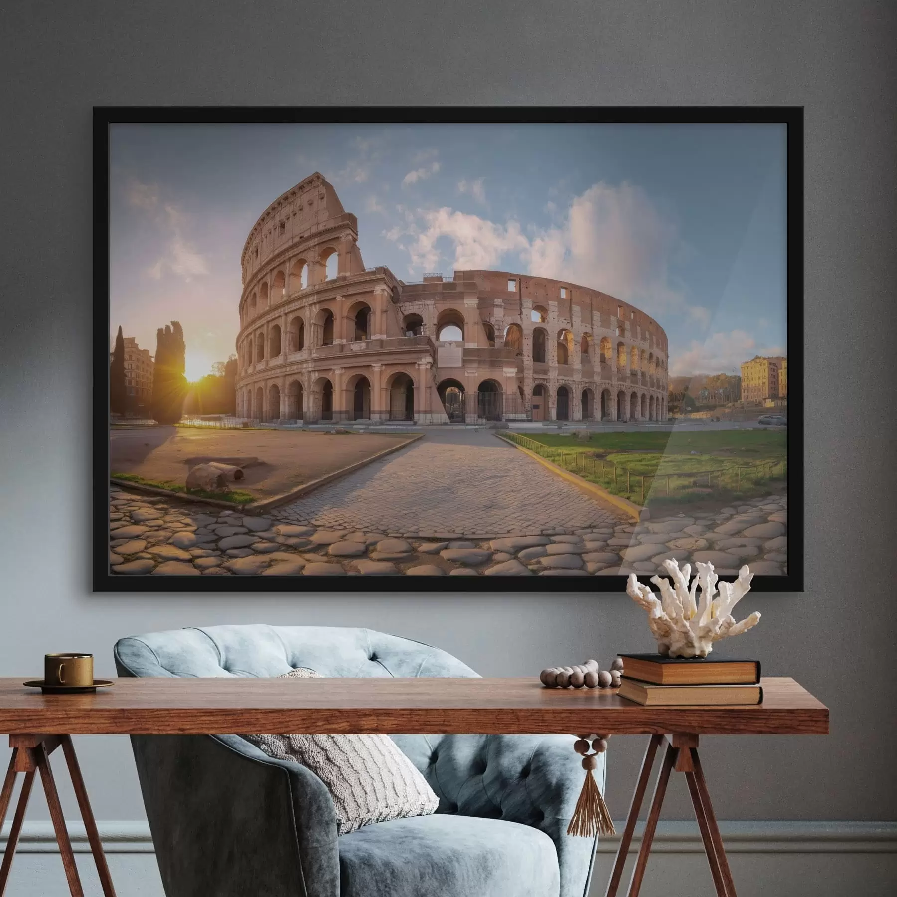 fotószőnyeg egy romantikus lány a tengerparton, kalapban f48552