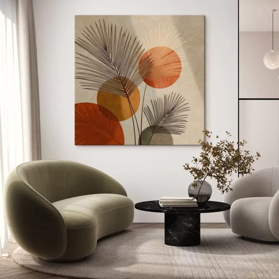 fotótapéta Absztrakt pálmalevelek s48557