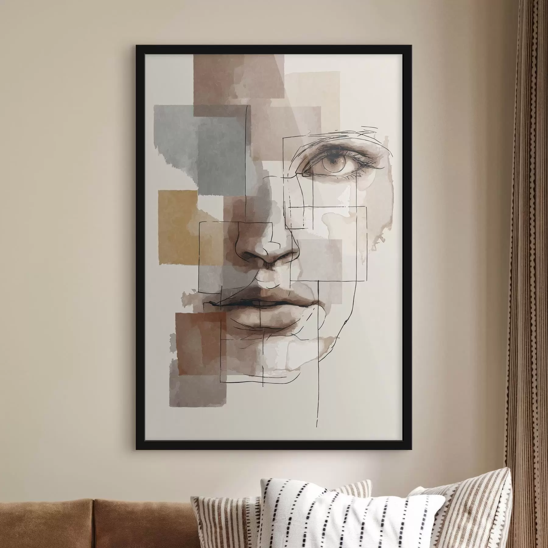 fotószőnyeg Absztrakt arc f48561