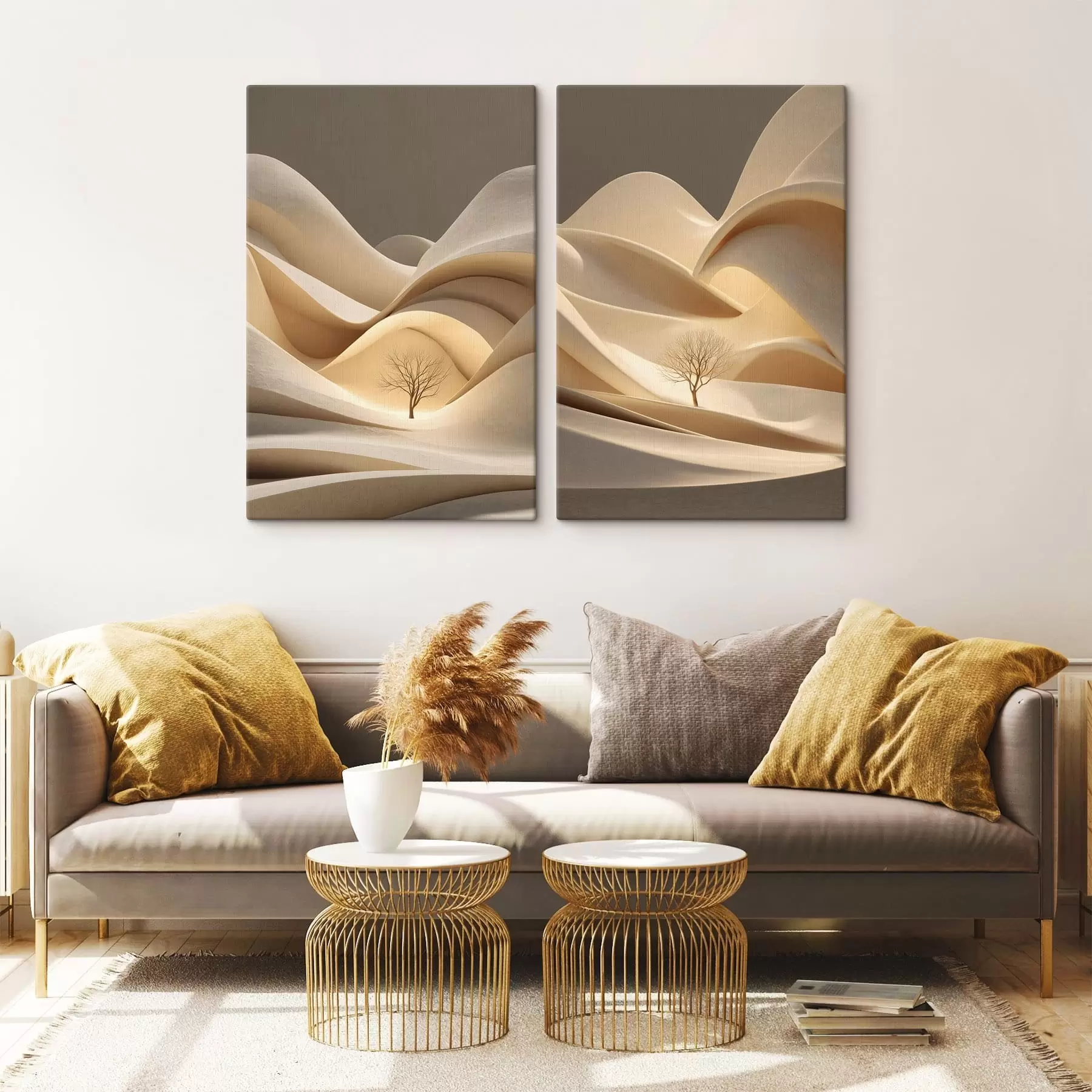 fotótapéta egy szürreális táj egy fával m30261