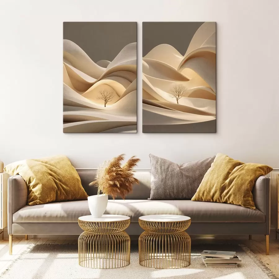 fotótapéta egy szürreális táj egy fával m30261