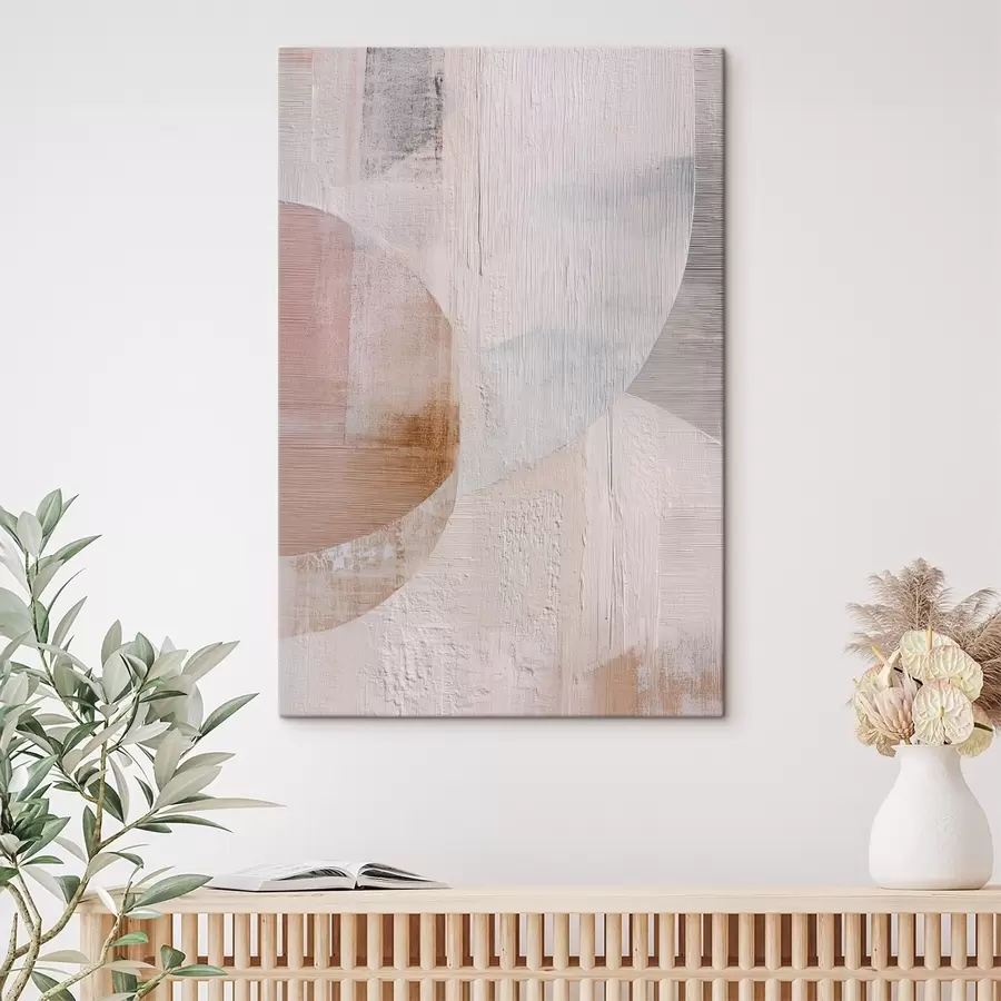 fotótapéta Texturált háttér réteges elemekkel, kortárs festészeti stílusban s48190