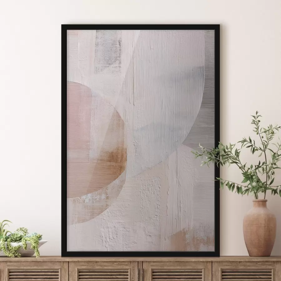 fotószőnyeg Texturált háttér réteges elemekkel, kortárs festészeti stílusban f48190