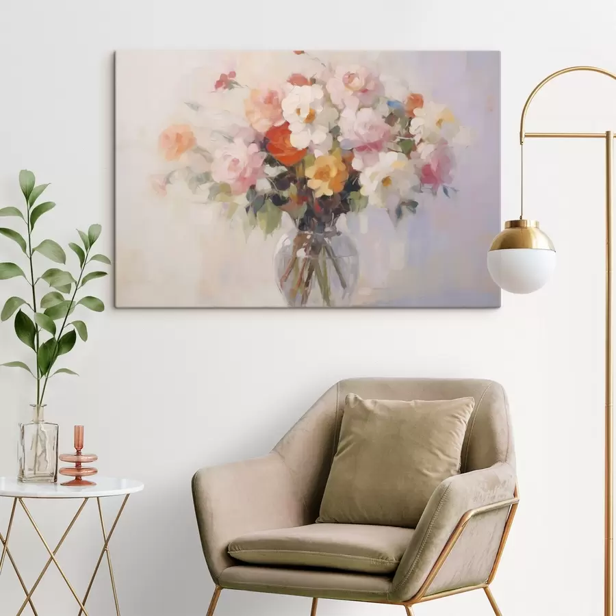 fotótapéta Virágcsokor festmény utánzat s48587