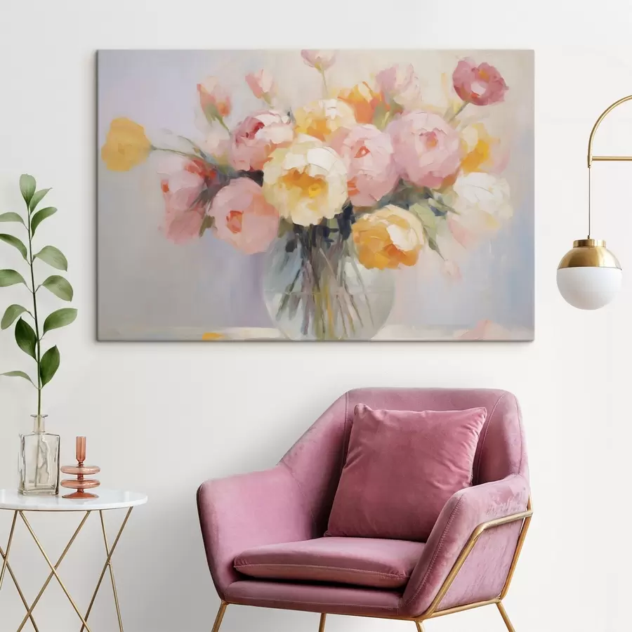 fotótapéta Egy csokor virág vázában s48592