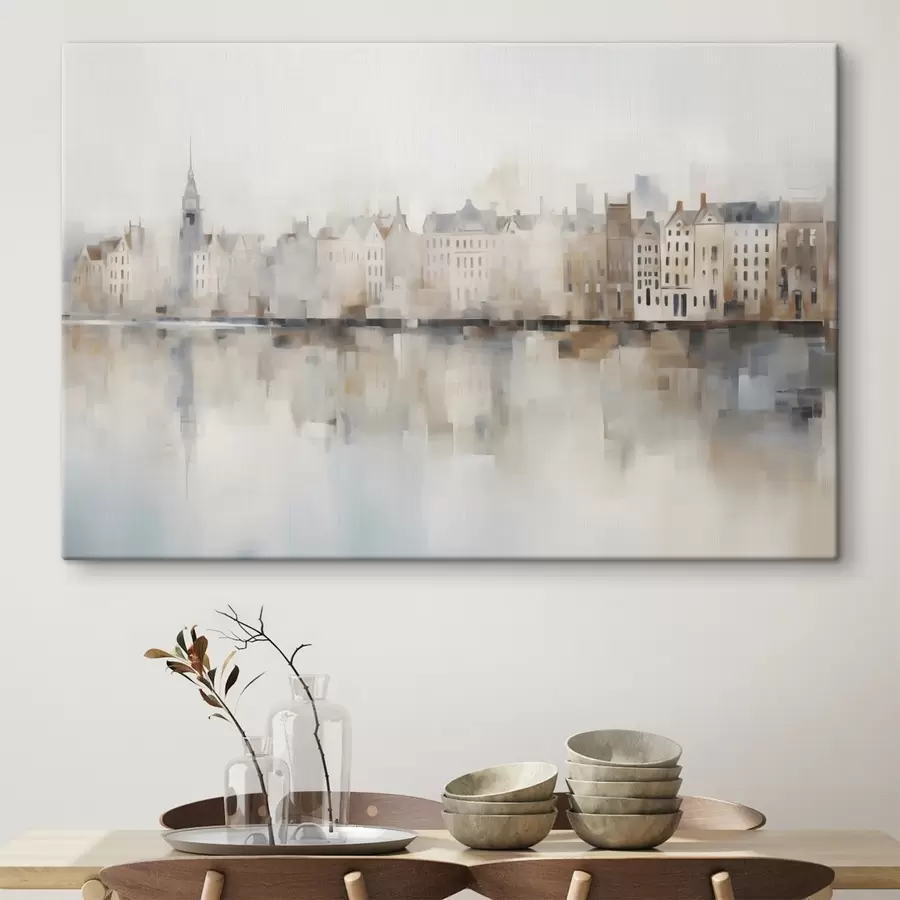fotótapéta Városkép utánzat festmény s48596
