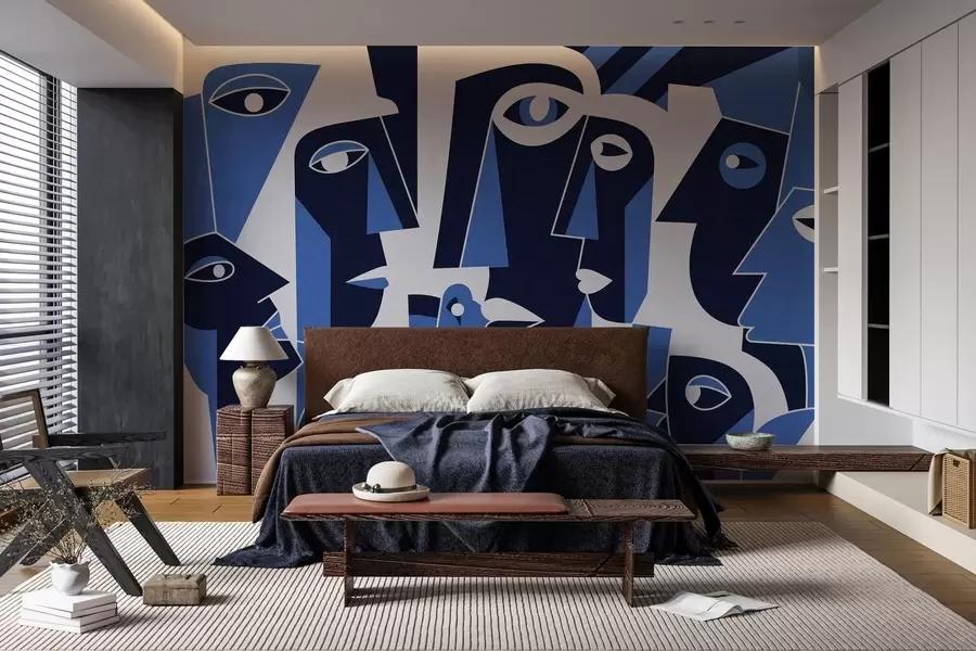 fotószőnyeg Afrikai stílusú arcok w05446v1