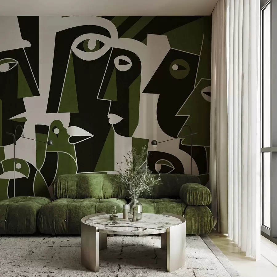 fotószőnyeg Afrikai stílusú arcok w05446v3