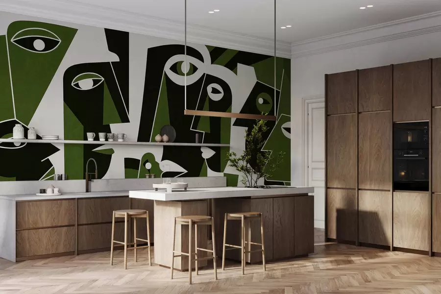 fotószőnyeg Afrikai stílusú arcok w05446v3