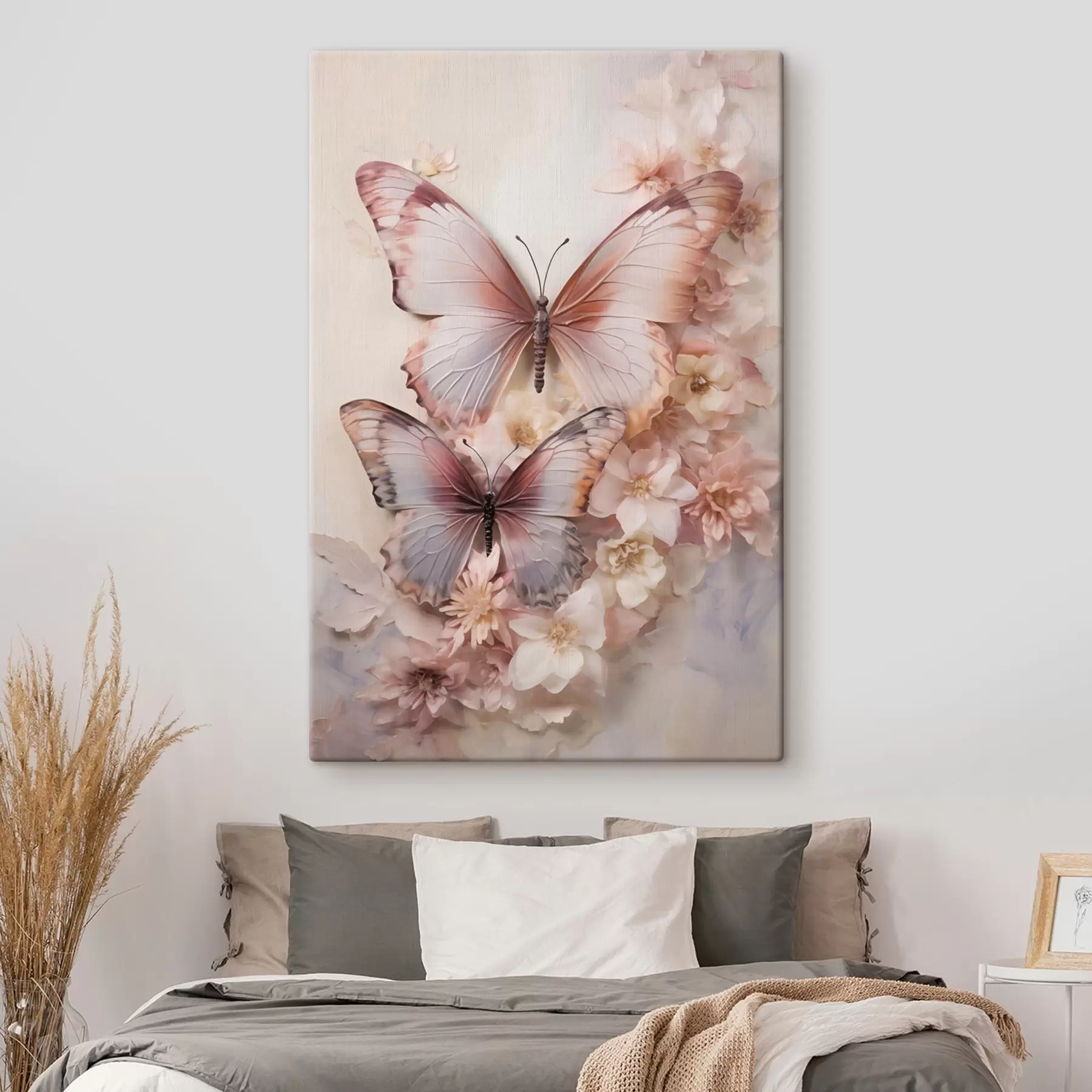 fotótapéta Virágok és pillangók s48565