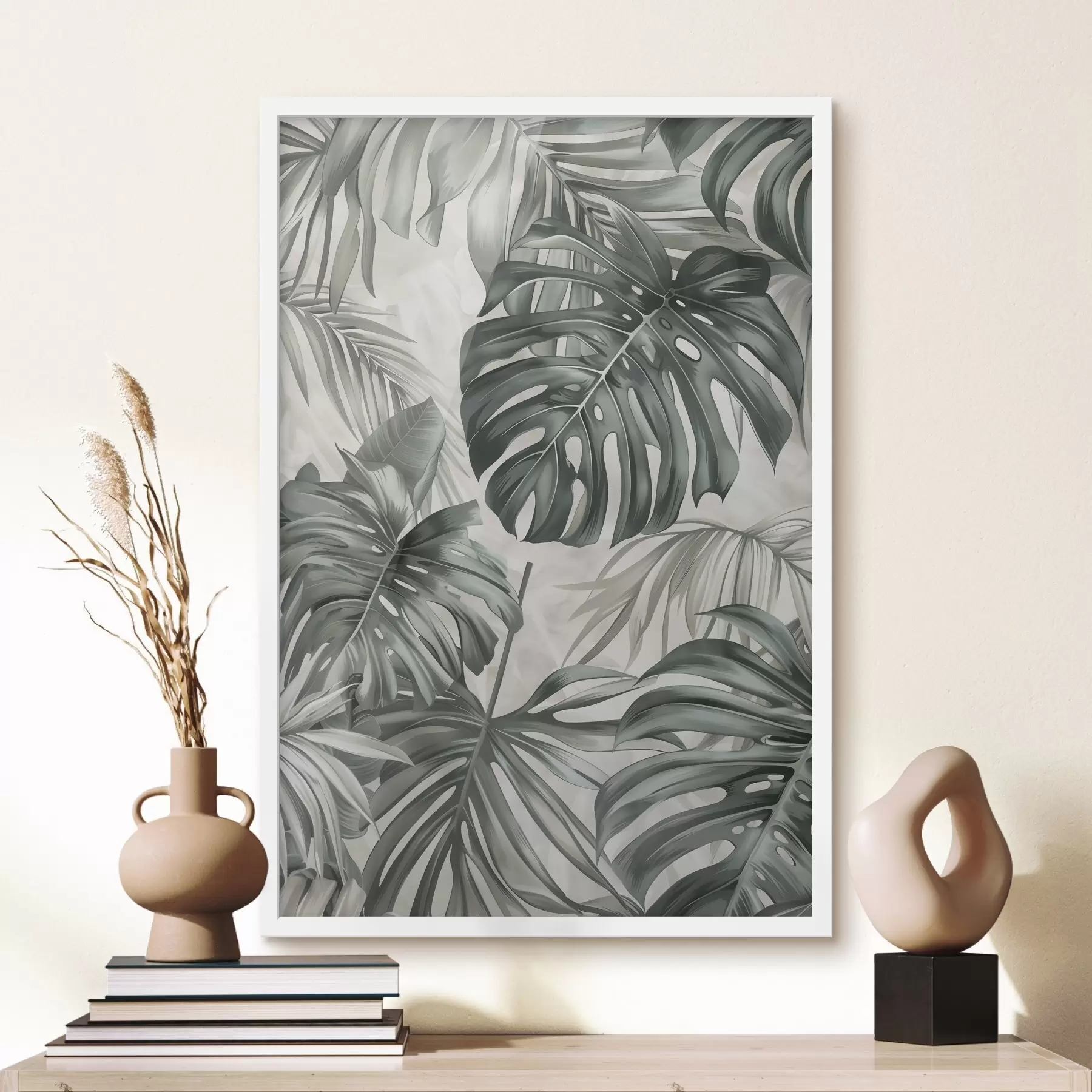 fotószőnyeg Monstera-levelek, modern stílusban f48576