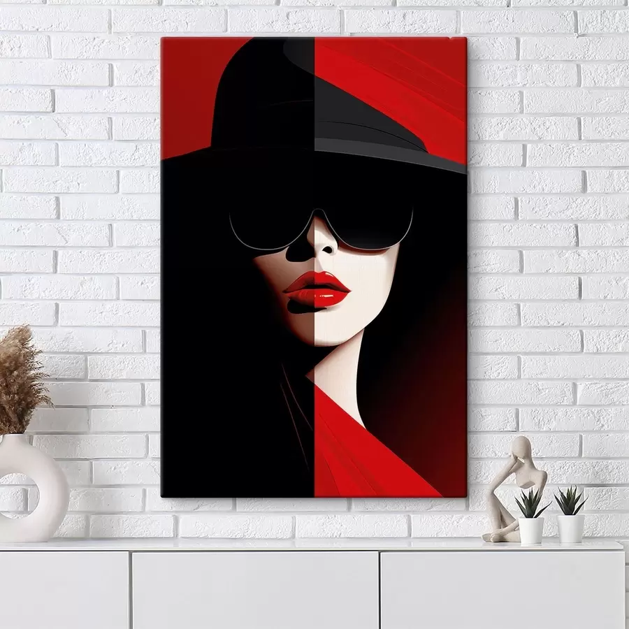 fotótapéta Nő kalapban s48649