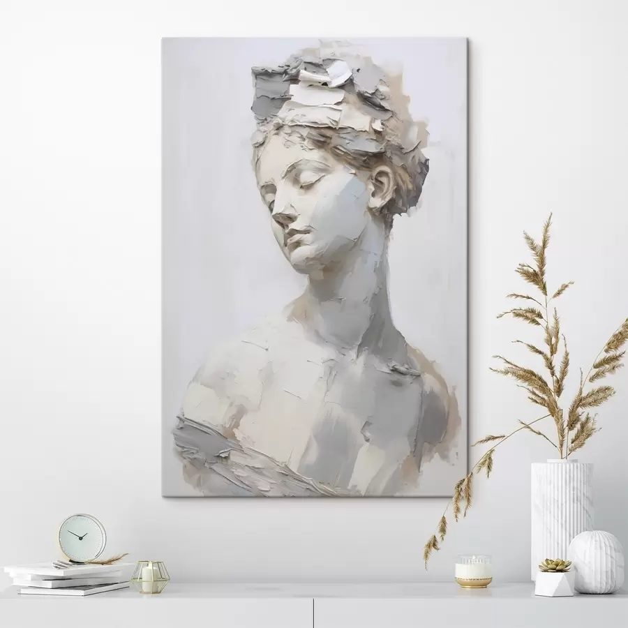 fotótapéta Antik női mellszobor, festmény utánzat s48670