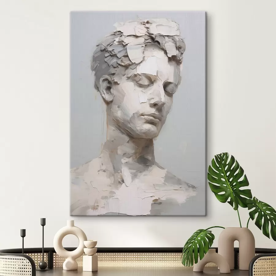 fotótapéta Antik férfi mellszobor, festmény utánzat s48671