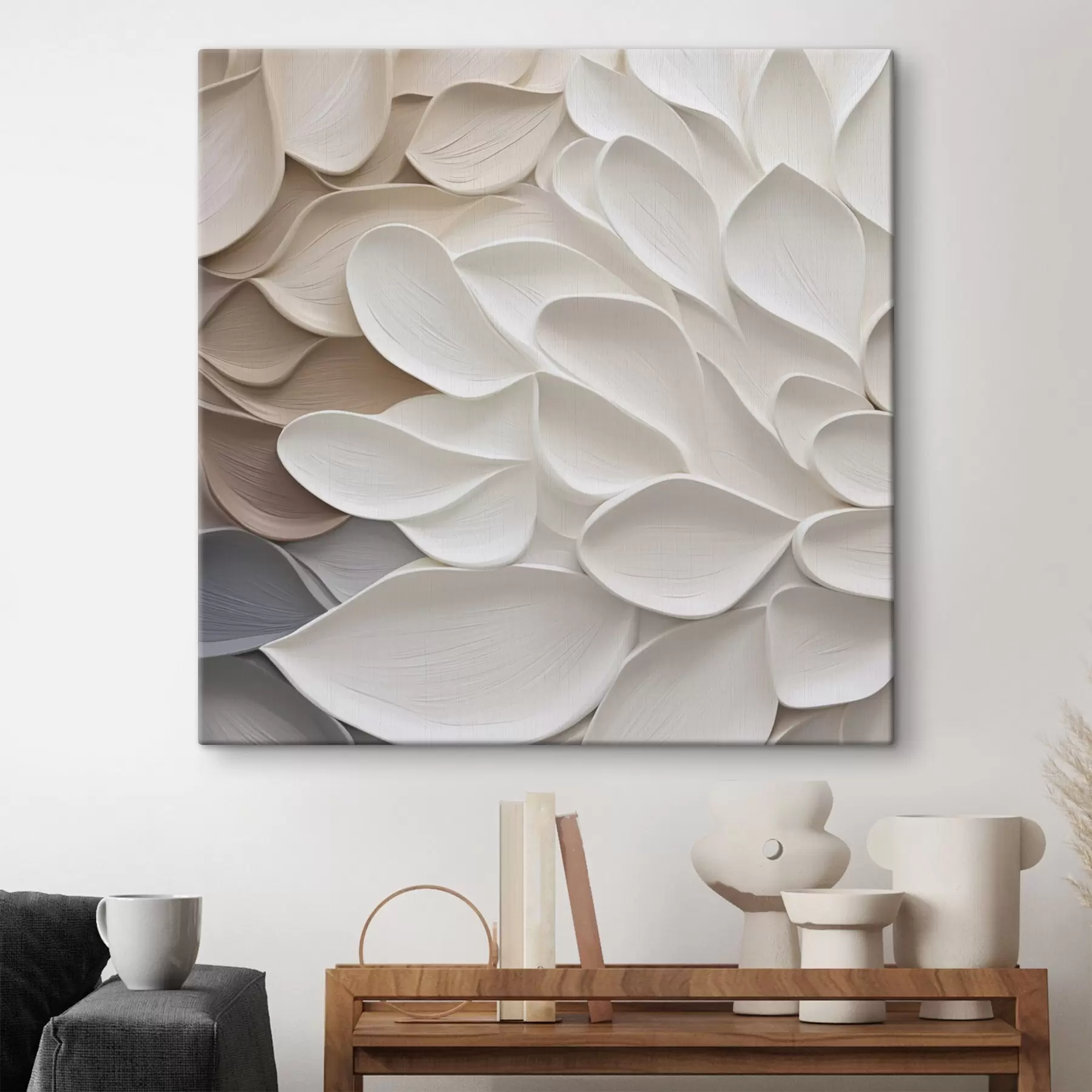 fotótapéta Absztrakt szirmok festményutánzat s48676