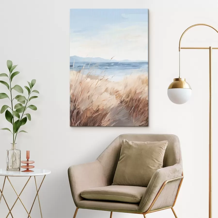 fotótapéta A partvidéki táj festményen való ábrázolása s48678