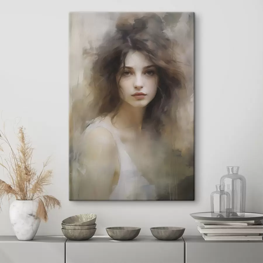 fotótapéta Lányt ábrázoló festmény s48683