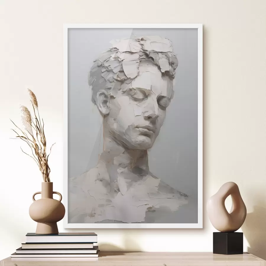 fotószőnyeg Antik férfi mellszobor, festmény utánzat f48671