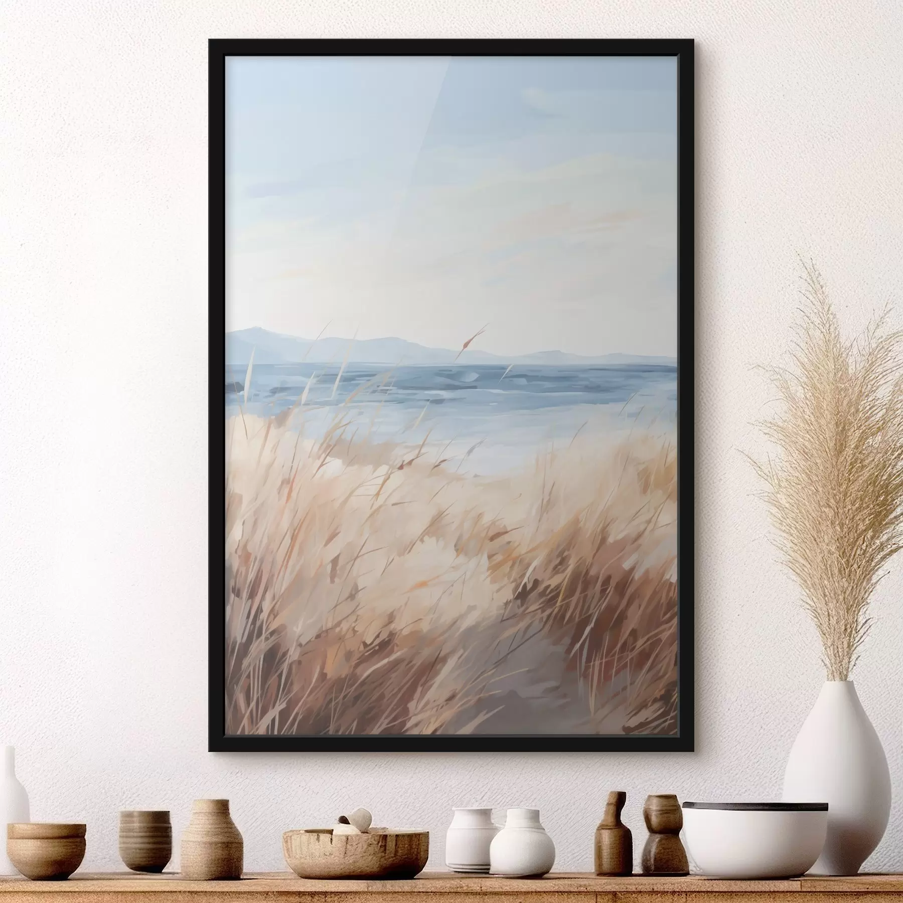 fotószőnyeg A partvidéki táj festményen való ábrázolása f48678