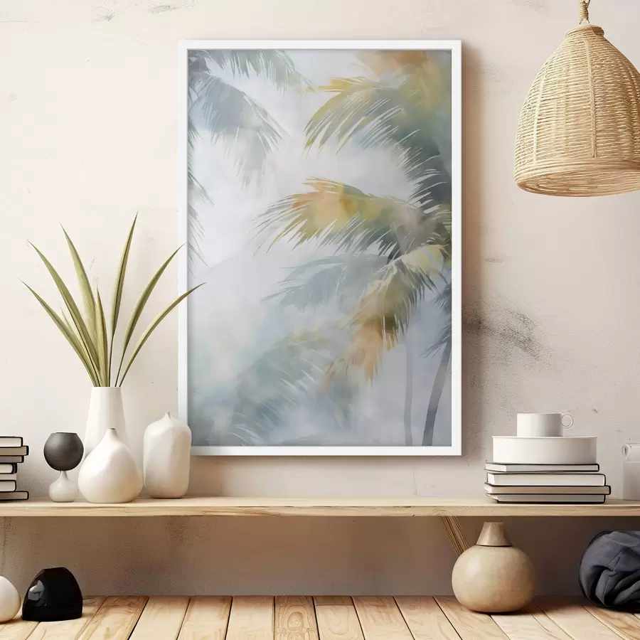 fotószőnyeg Absztrakt növényzetet ábrázoló festmény f48686