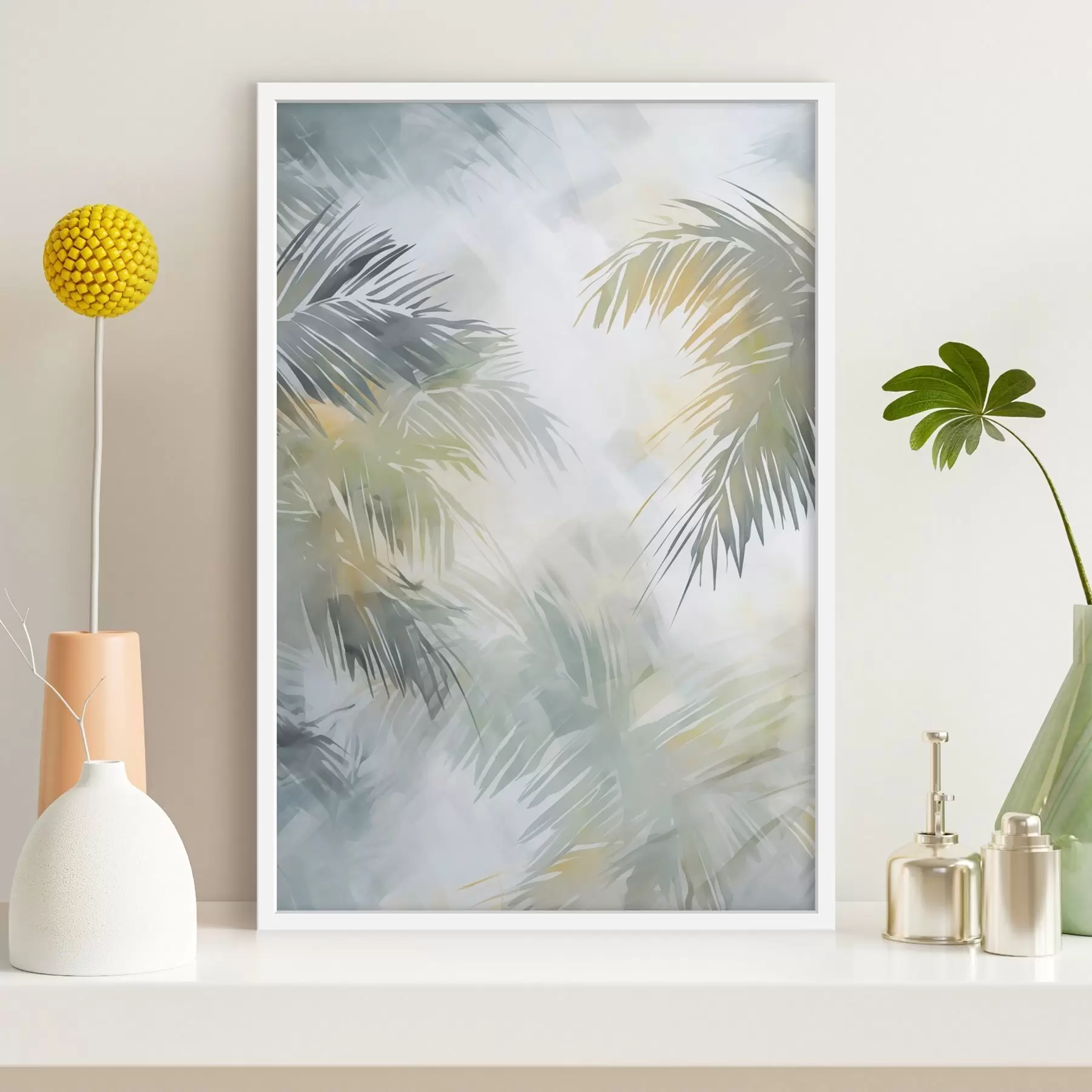 fotószőnyeg Absztrakt növényzetet ábrázoló festmény f48687