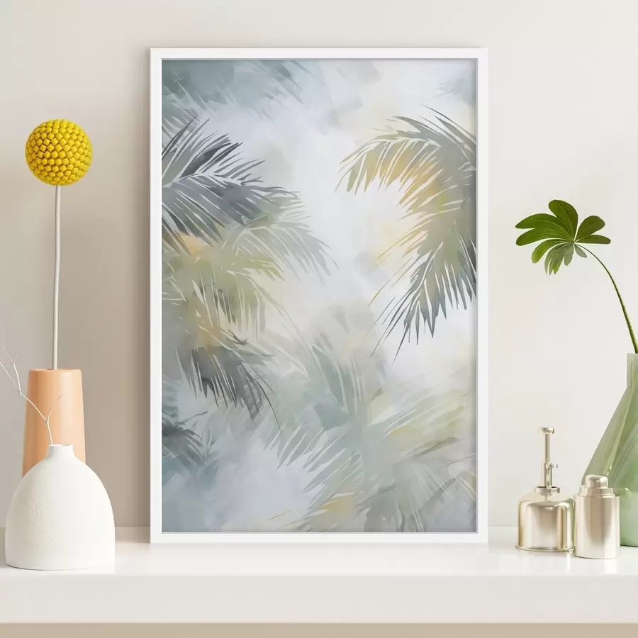 fotószőnyeg Absztrakt növényzetet ábrázoló festmény f48687