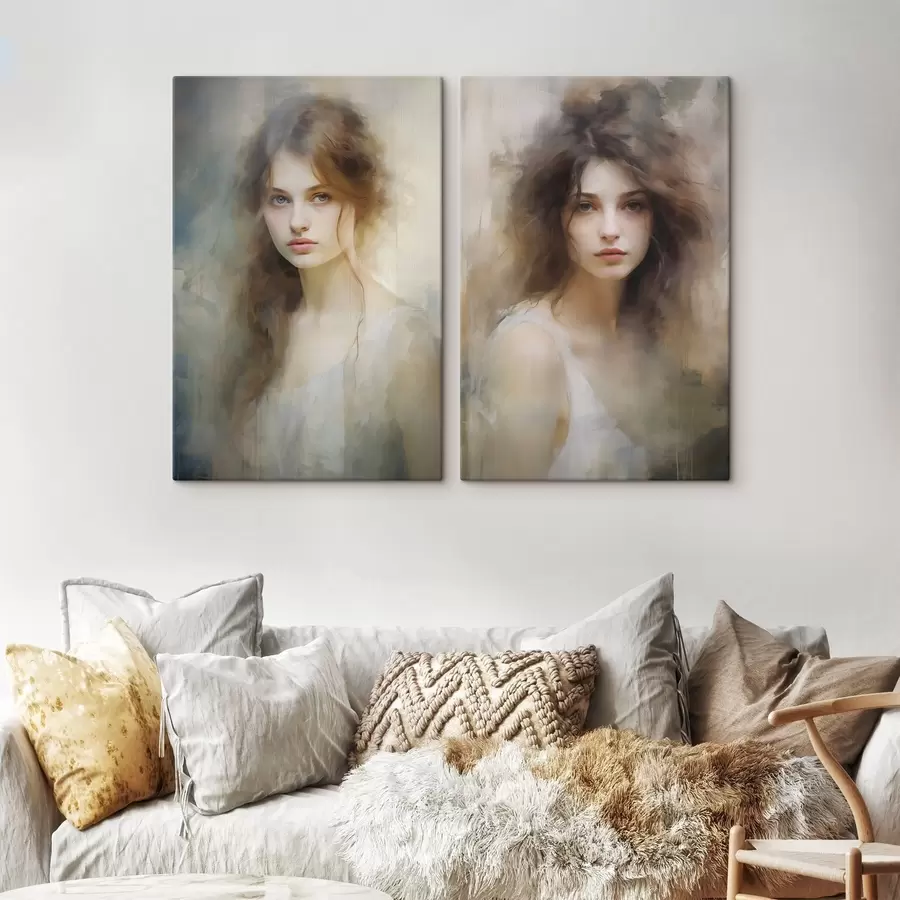 fotótapéta Lányt ábrázoló festmény m30299