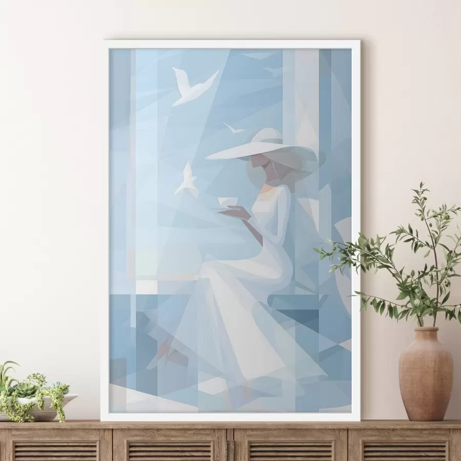 fotószőnyeg reggeli kávé a tengerparton f48792