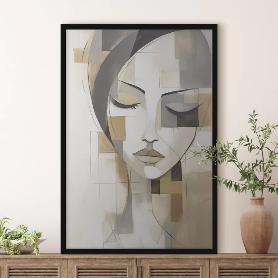 fotószőnyeg Absztrakt portré f48762