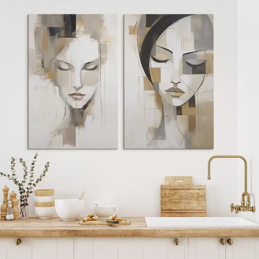 fotótapéta Absztrakt női portré m30337