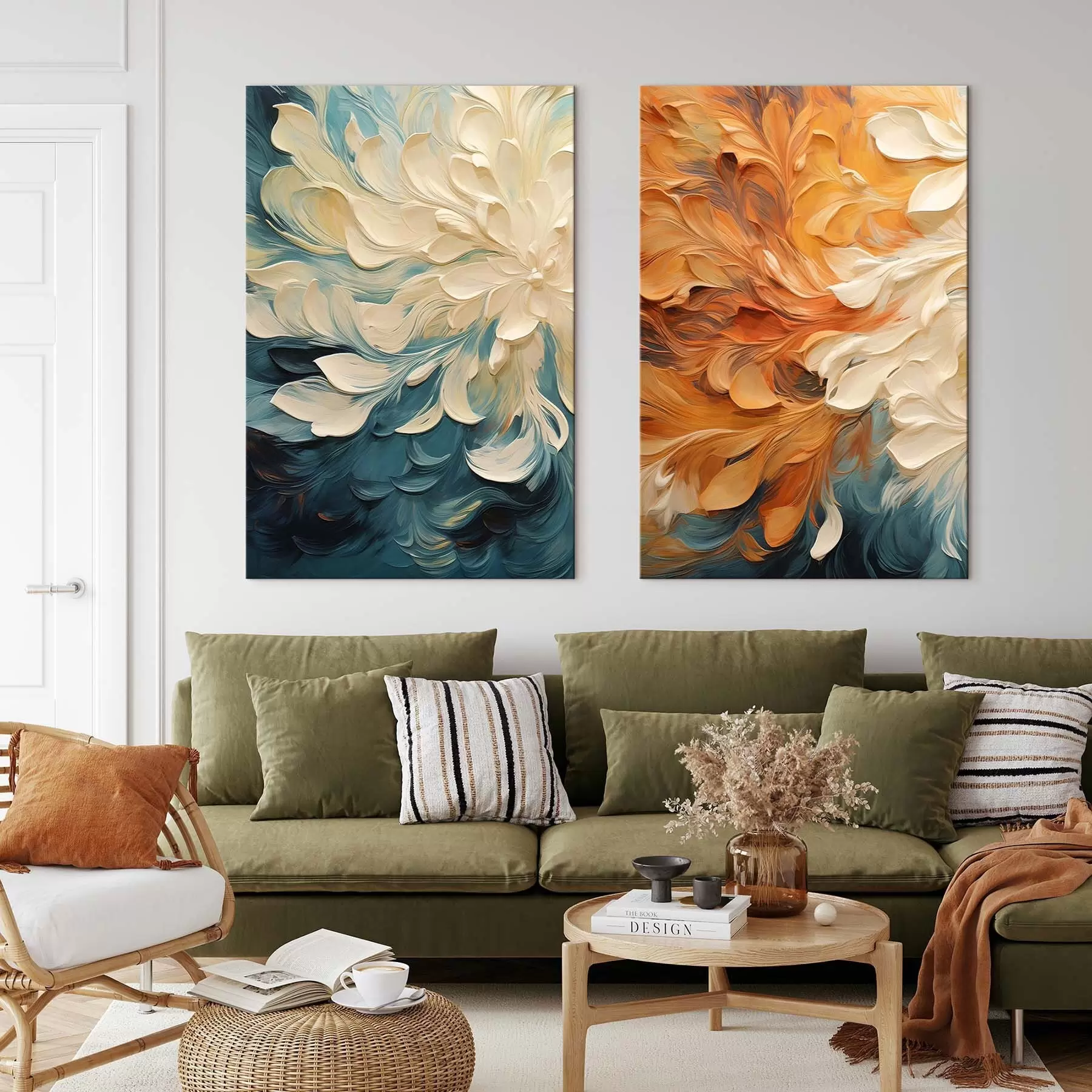 fotótapéta Absztrakció, olajfesték-utánzat m30378