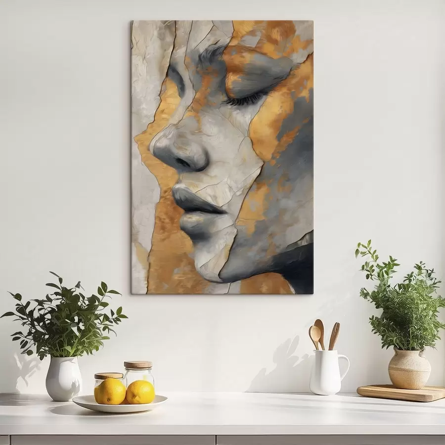 fotótapéta Egy arc absztrakt portréja s48951