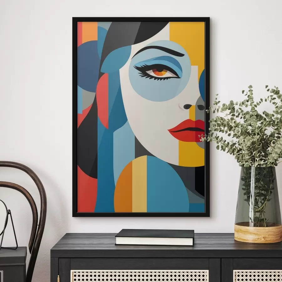 fotószőnyeg Absztrakt portré f48949