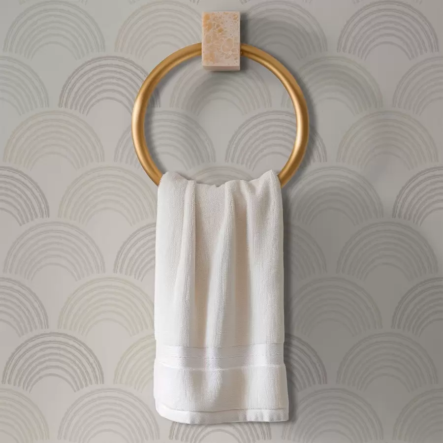 fotószőnyeg Világos, semleges színű ívek ismétlődő mintában a01164v3