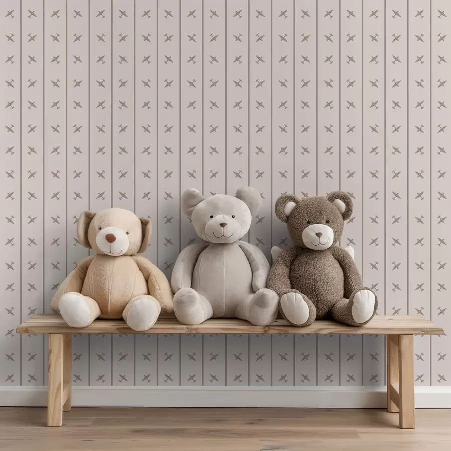 fotószőnyeg Csíkos mintázatú repülőgépek bézs árnyalatokkal a01169v1