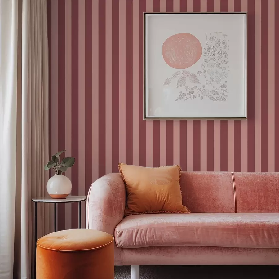 fotószőnyeg Rózsaszín és világos függőleges csíkok a01179v3